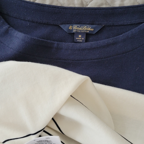 [M] Brooks Brothers Dress Blue and Cream - Picture 13 of 16